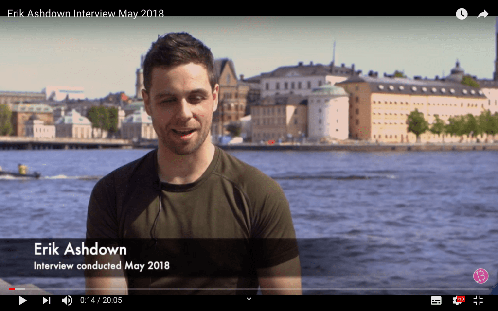 Erik Ashdown Interview (May&nbsp;2018)
