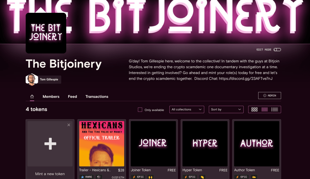 First open session for The Bitjoinery&nbsp;Collective