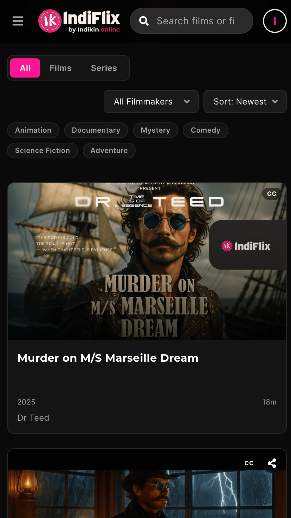New IndiFlix Film Drop – Murder on M/S Marseille Dream by Dr&nbsp;Teed