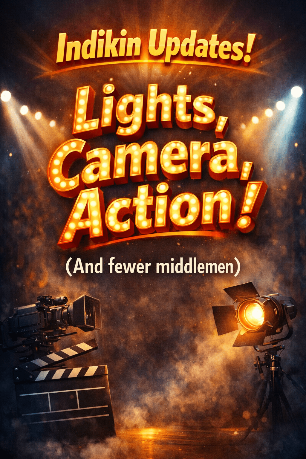 Lights, Camera, Action! (And fewer&nbsp;middlemen)