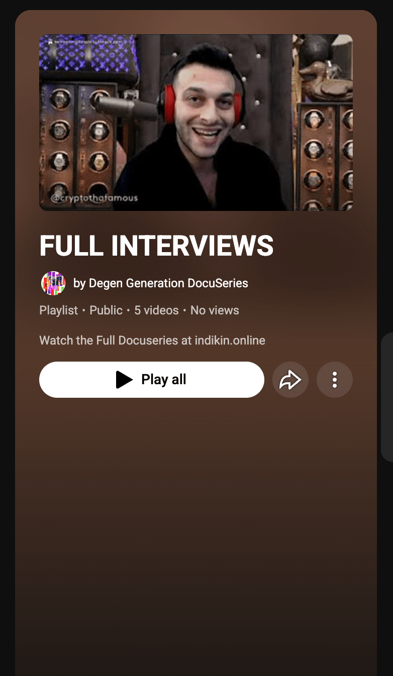Now Dropping – The Full Uncut Interviews from Degen Generation&nbsp;Docuseries